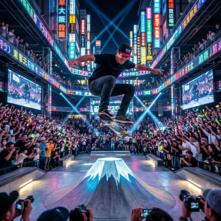 Neon Tokyo mega-ramp